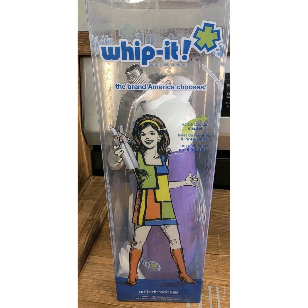 PURPLE WHIP-IT 0.5 L Cream Whipper With Attachment &‎ In Original Box